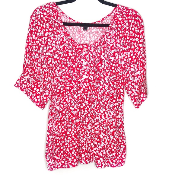 J. Crew | Scoopneck top in tossed bouquet print - Picture 6 of 7